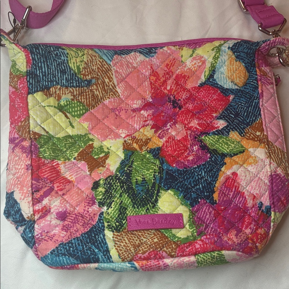 Vera Bradley Floral Pink Shoulder Bag - Picture 4 of 16
